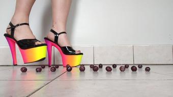 DELETING SOON Stomping grapes in 7inch heels (FreakyFiona)