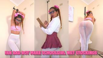 Bad boy make schoolgirl wet white pantyhose (lissadollhot)