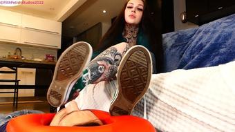 Bratty Schoolgirl Foot Worship (Blazed Brat)