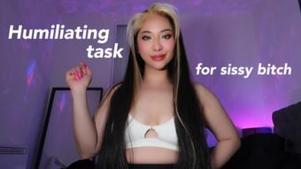 Humiliation task for sissy bitch (claudiahon)