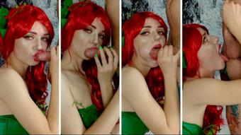 Poison Ivy cosplay - dirty blowjob - Mar 16, 2021 (Lil cosplay slut)
