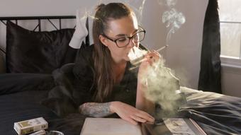 Smoking and Reading in Bed (Dani Lynn)