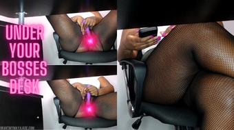 Stuck Under your Bosses Desk (BlackHottie)