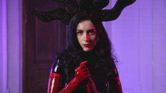 Asmr Black Latex Catsuit And Red Gloves (MissEllieMouse)