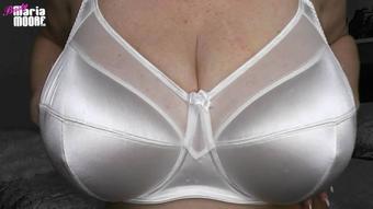 White Satin Bra (Maria Moore)