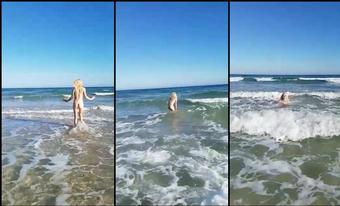 aprilpaisleyofficial 04 12 2018 17301768 Skinny dipping in the sea yesterday clip so cold at first but so much fun xxx (aprilpaisleyofficial)