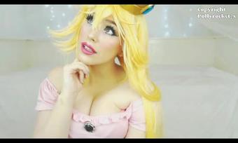 Princess Peach Dildo Riding - June 16, 2017 (LuluBlue_x)