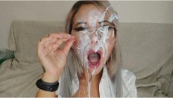 Facial big load all overa secretary face (YourSweetPoison)
