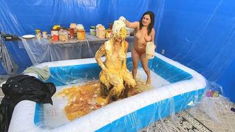 Lexi's First Messy!  Cam 2 Wide Shot (Custom Fetish)