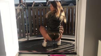 Masturbating on balcony (RhiannonRyder1995)