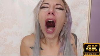 Yawning and showing you my troath (YourSweetPoison)