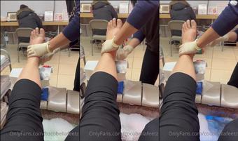 cocobellafeetz 02 01 2023 2731365081 Pedi in NY really be roughing them soles (cocobellafeetz)