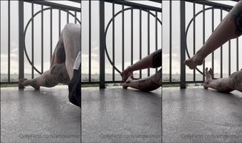anneamor 03 09 2021 2206871923 Pluviophile balcony vibes. Foot fet  (anneamor)