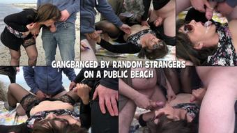 Gangbanged by six strangers on a beach (gangbangwife)