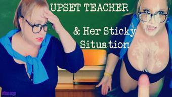 Upset Teacher and her Sticky Situation (Dina Sky)