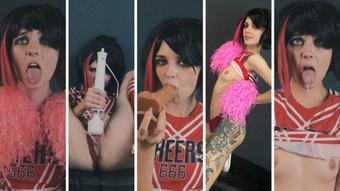Emo Cheerleader - Full Video - Apr 5, 2023 (Lil cosplay slut)