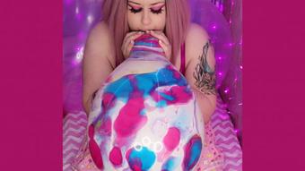 BBW kitten blows, squeezes &pops loons - December 01, 2021 (GothAmber)