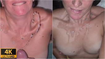 Blowjob, cumshot, and cum covered fuck (IncandescentCouple)