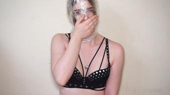 Cling Film Breath Play (LongHairLuna)