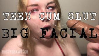 Teen Sluts BIG Facial | JOI (BustySeaWitch)