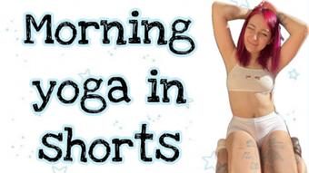 YOGA IN WHITE SHORTS (cutielanalova)