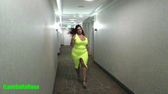 TIGHT neon dress - May 31, 2018 (SofiaRose)