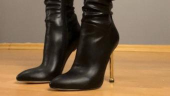 Mistress unpacking new leather boots - April 13, 2022 (MistressMilana)