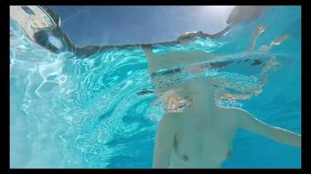 Selfie video having fun nude in the pool (ScarlotRose)