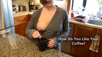 Squirting Milk in Husband's Coffee - Apr 18, 2020 (HouseWifeGinger)
