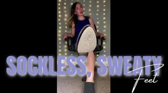 Sweaty, Sockless Feet (Goddess Ally Etana)