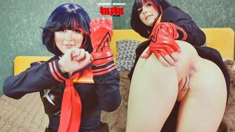 Ryuko Matoi has sex with Naked Teacher (SpookyBoogie)