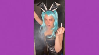 NYLON PANTYHOSE BLUE PART 3 SMOKING VIDEO - August 15, 2023 (Lissy_s_world)