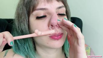 Dildo Snotty Nose Fuck With Dirty Talk (Lily Ann X)