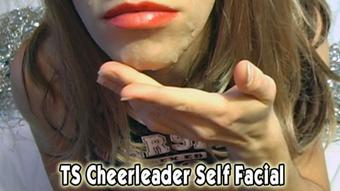 TS Cheerleader Self Facial (Jessica Sweet)