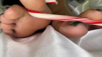 Breaking A Candy Cane With My Feet (Pink Foxx)