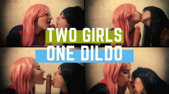TWO GIRLS One Dildo - Nov 21, 2019 (Lil cosplay slut)