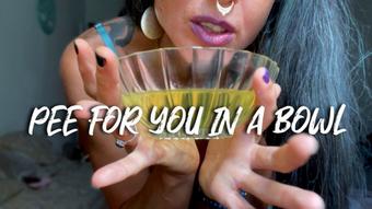 POV Pee for you in a bowl (Gypsy Maya)