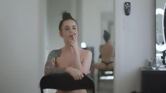 Smoking 100s in Black Thong (Dani Lynn)