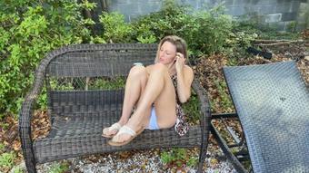 Upskirt Outdoor Voyeur Sundress - May 10, 2021 (Lora Cross)
