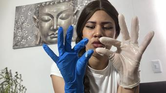 professional dick examination with glove - July 12, 2022 (Colombianbigass)