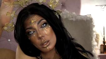 Gold Goddess makes you blas your sperm without even touching (VivienneRuth)