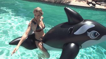 Madison Gets Excited on Deflating Whale (Custom Fetish)