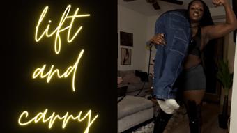 Ebony Giantess Lift and Carry - February 25, 2022 (RealQueenMelanin)