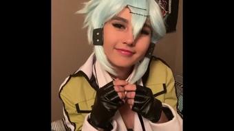 Sinon gets her butt teased (kitsune_foreplay)