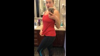 Post workout sweaty gym outfit (Paula1817)