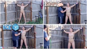 Bondage: Backyard Shower (MissMilaRose)