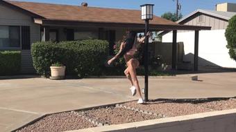 Kimberveilsaz First Outdoor Nude Walk Down Street (KimberveilsAZ)