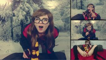 Harry Potter cosplay: Double Penetration - Feb 26, 2020 (Lil cosplay slut)