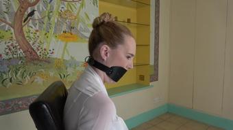 Ariel Anderssen Belt Bound In Ballet Slippers Gagged (Ariel Anderssen)