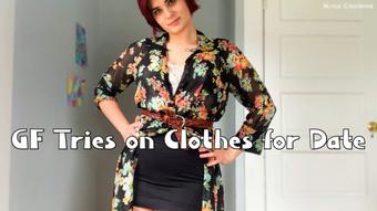 GF Tries on Clothes for Her Date (Nina Crowne)